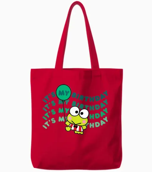 Keroppi It's My Birthday Tote Bags in Red