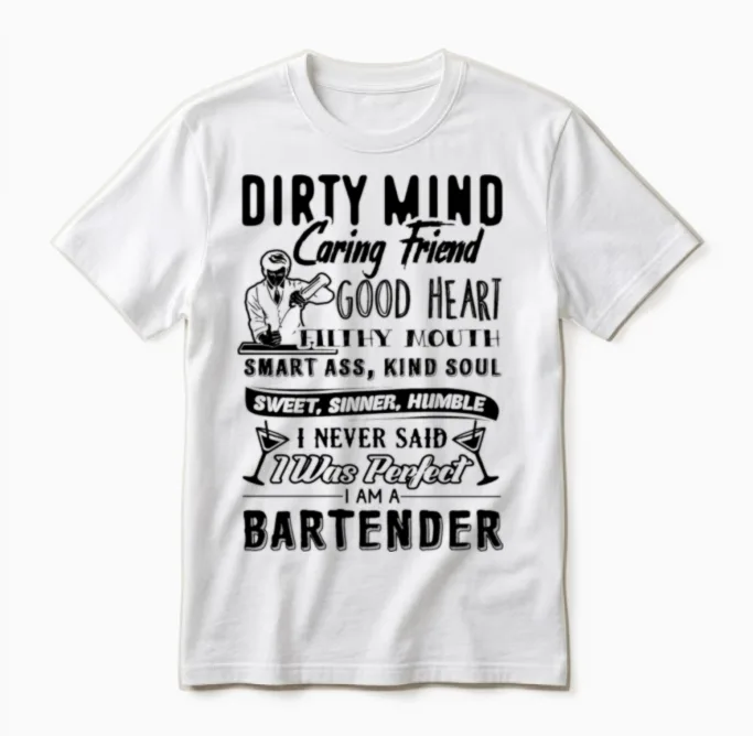 I Am a Bartender Unisex T-Shirt in White