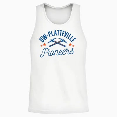 Uw-Platteville Pioneers Unisex Tank Top - White