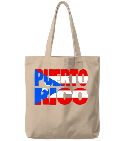 Puerto Rico Tote Bags - Natural