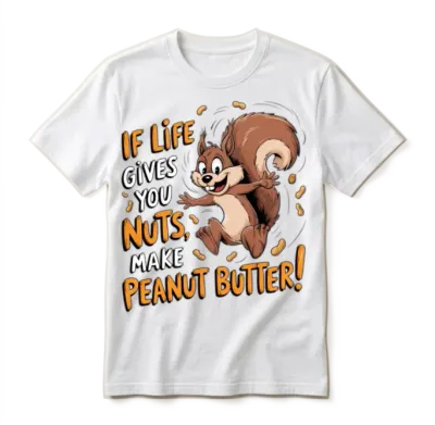 Funny Squirrel Unisex T-Shirt - White