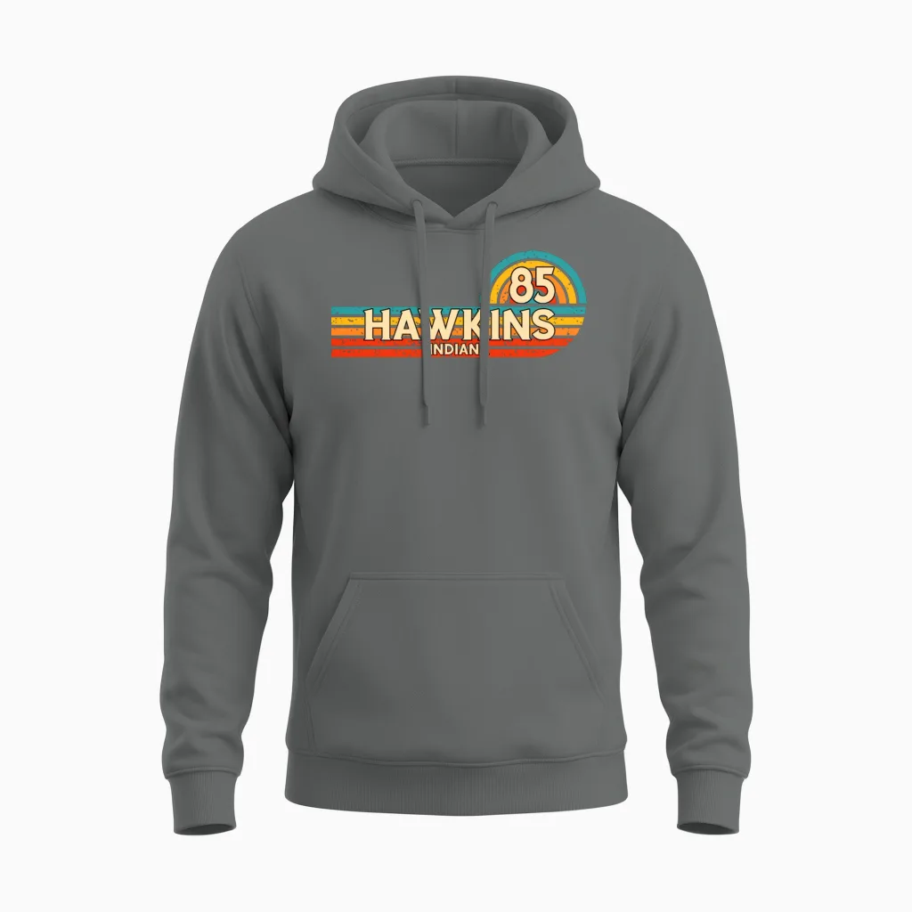 Indiana 85 Retro Vintage Unisex Hoodie - Graphite Heather