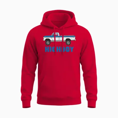 Higboy Bahama Blue Unisex Hoodie - Red