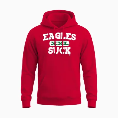 Eagles Suck Unisex Hoodie - Red
