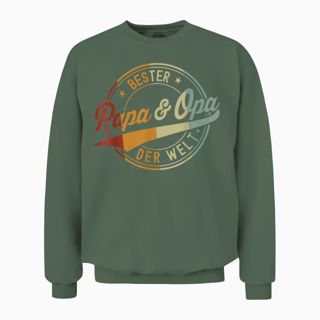 Opa Vatertagsgeschenk Ideen Papa Daddy Vatertag Unisex Sweatshirt in Military Green