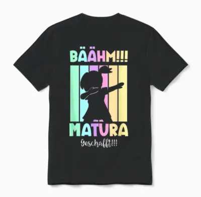 Bäähm Matura Geschafft 2026 Unisex T-Shirt - Black