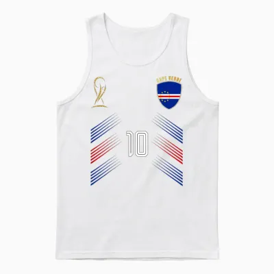 Kap Verde Flagge Kap Verde Pride Lovers Retro Unisex Tank Top - White
