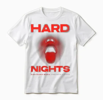 Night X Techno Club Raver Rave Party Outfit Hard Party Outfit.back Print T-Shirt, Black, S Unisex T-Shirt - White