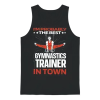 Gymnastics Funny Unisex Tank Top - Black – 1