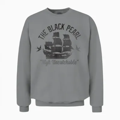 Disney - Pirates of the Caribbean Untouchable Black Pearl Unisex Sweatshirt - Sport Grey