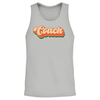 Retro Coach Unisex Tank Top - Ash