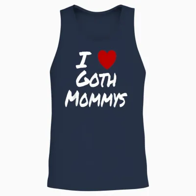 Ich Herz (liebe) Goth Mommys Anziehung Heiß Sexy Niedlich Unisex Tank Top - Navy