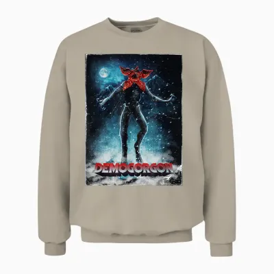 Stranger Things 4 Demogorgon Mountain Walk Unisex Sweatshirt - Sand