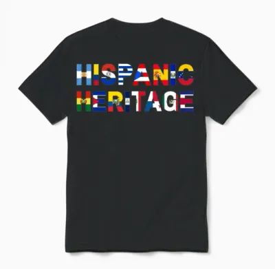 Hispanic Heritage Unisex T-Shirt - Black