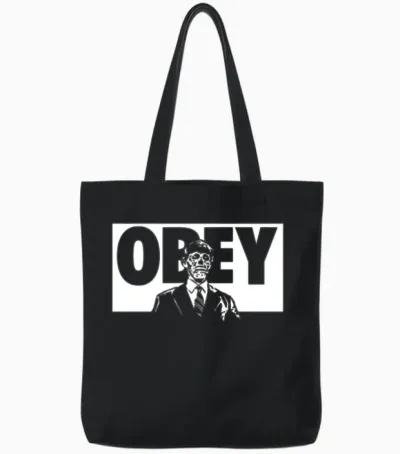 Obey - They Live Tote Bags - Black