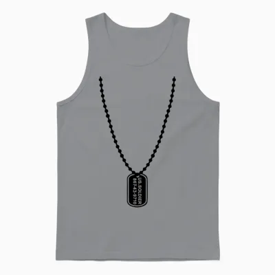 Dog Tag Unisex Tank Top - Sport Grey