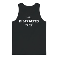 Easily Distracted by Dogs - Dogs Unisex Tank Top - Black – 1