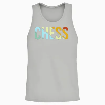 Chess Retro Unisex Tank Top - Ash