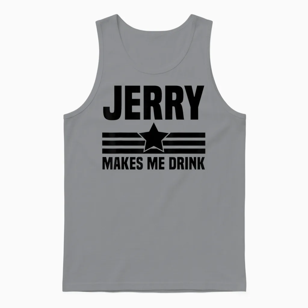Hilarious Jerry Makes Me, I Love Dallas, I Heart Dallas Unisex Tank Top in Sport Grey