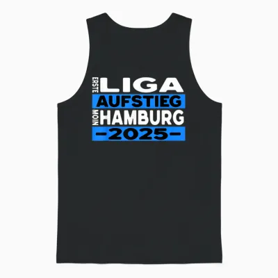 Hamburg Rise 2025 Fan Design Football Crazy T-Shirt, Black, S Unisex Tank Top - Black