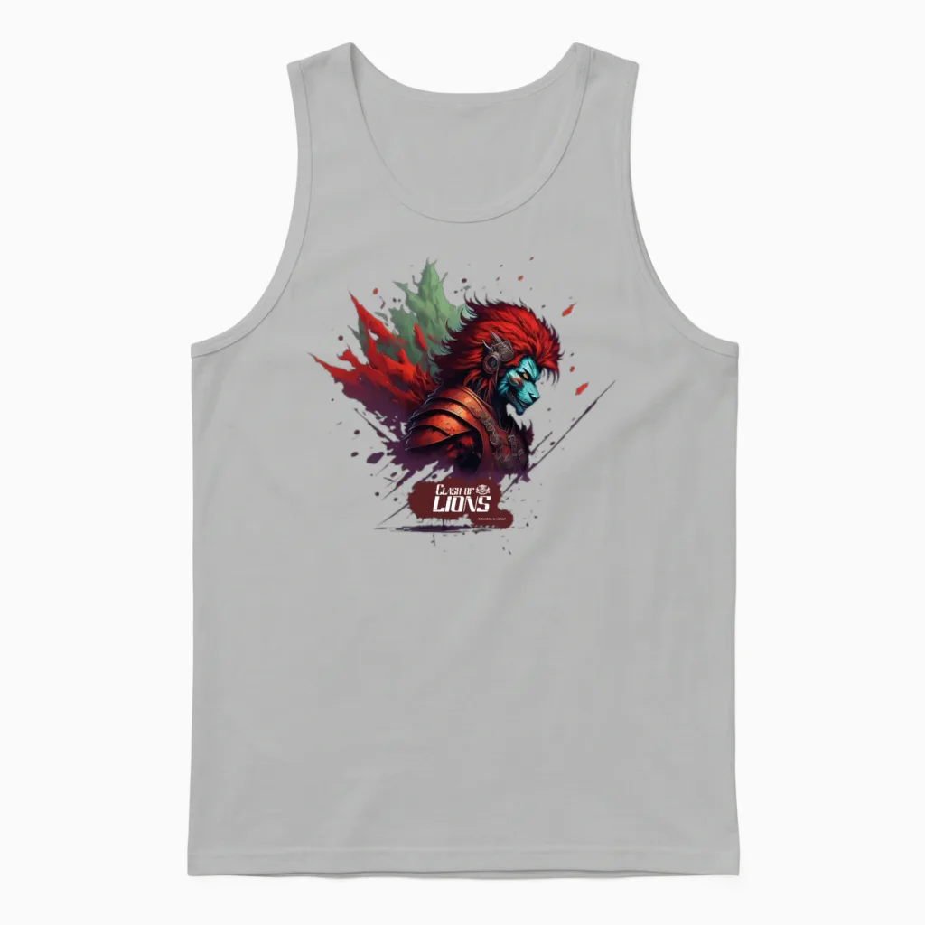 Clash of Lions 32 - Collectibles by Lgallp Unisex Tank Top in Ash