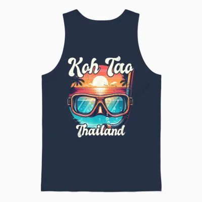 Koh Tao Thaïlande Snorkeling Unisex Tank Top - Navy