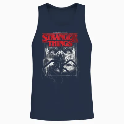 Stranger Things Vecna Mindflayer Unisex Tank Top - Navy