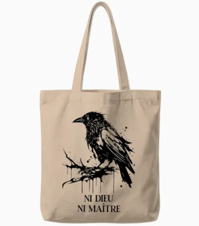 Neither God nor Master | Ni Dieu Ni Maitre Tote Bags - Natural