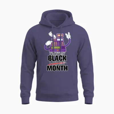 Everyday Black Friday Month Unisex Hoodie - Heather Sport Dark Navy