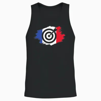 Archery Archery Archer Archery France Funny T-Shirt, Black, S Unisex Tank Top - Black