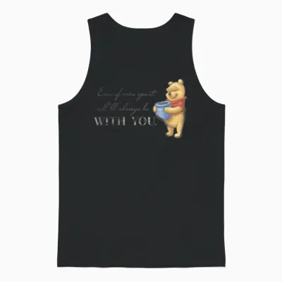 Disney 100 Anniversary Winnie the Pooh D100 Quote with You Unisex Tank Top - Black