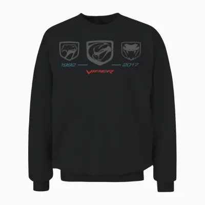 Dodge Viper Timeline Unisex Sweatshirt - Black
