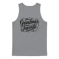 Cute Grandma’s Favorite Retro Family Love Grandkid Unisex Tank Top - Sport Grey – 1