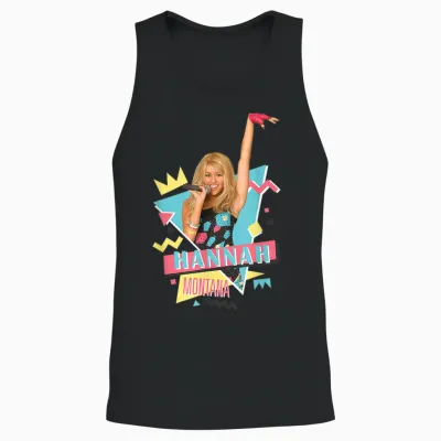 Disney Hannah Montana 90s Unisex Tank Top - Black