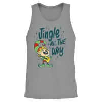 Funny Christmas Elf Unisex Tank Top - Sport Grey – 2