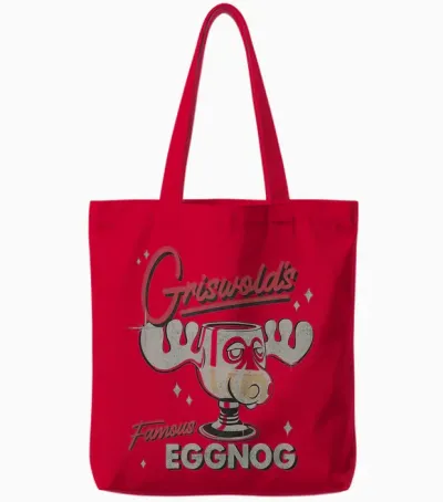 National Lampoon's Christmas Vacation Griswold's Eggnog Tote Bags - Red