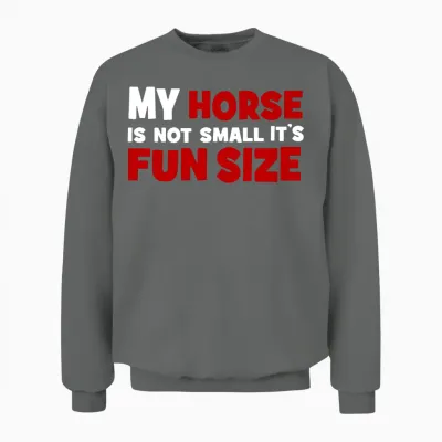 Small Horse Unisex Sweatshirt - Graphite Heather