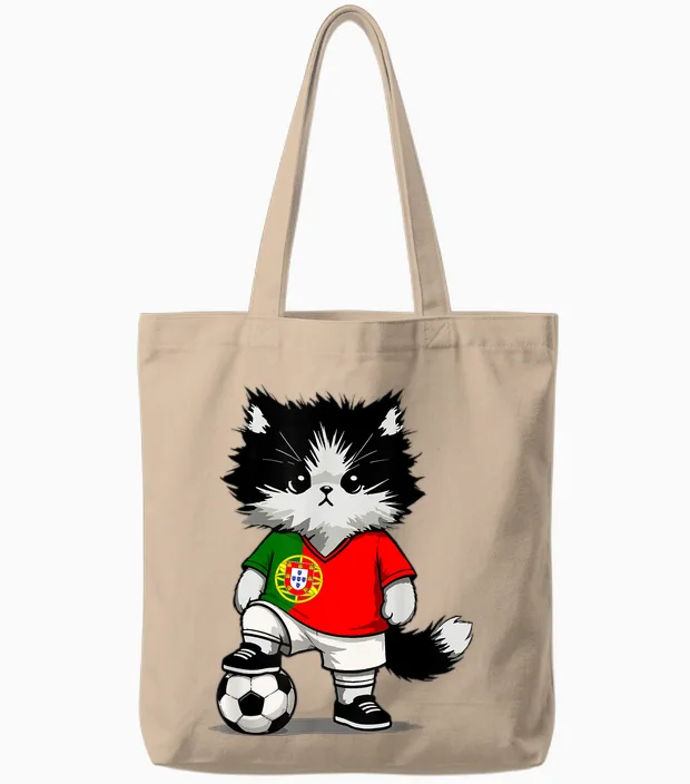 Portuguese Flag Men Women Children Portugal Tote Bags in Natural