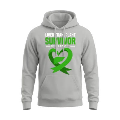 Liver Transplant Unisex Hoodie - Ash