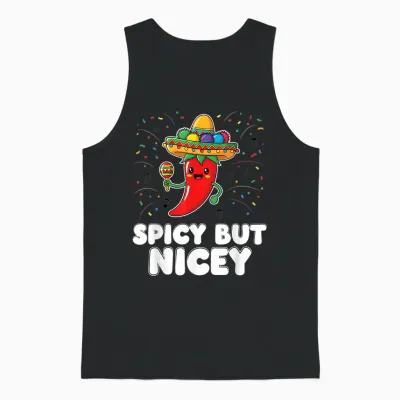 Mexican Chili Fiesta Food Fun Unisex Tank Top - Black