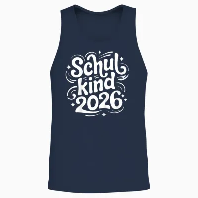Schulkind 2026, Einschulung Grundschule 2026 Unisex Tank Top - Navy