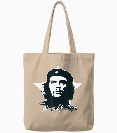 Che Guevara Shirt étoile Révolution Cuba Rebelle Icône Tote Bags - Natural