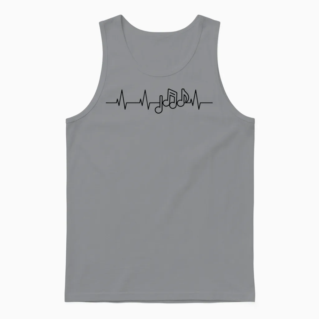 Le Cœur Du Musicien - J'aime La Musique Unisex Tank Top in Sport Grey