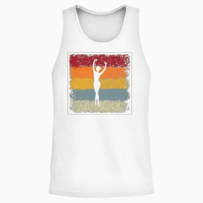 Ballett Retro Unisex Tank Top - White