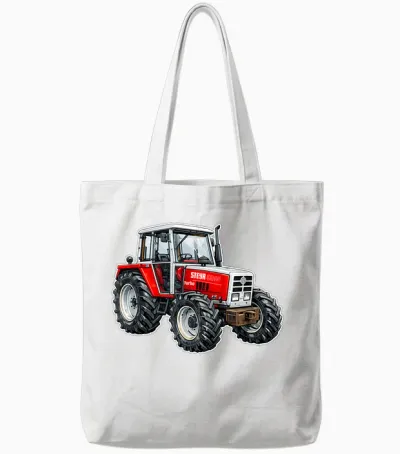 Steyr Austria Laster Landwirtschaft Trecker 8090 Traktor Tote Bags - White
