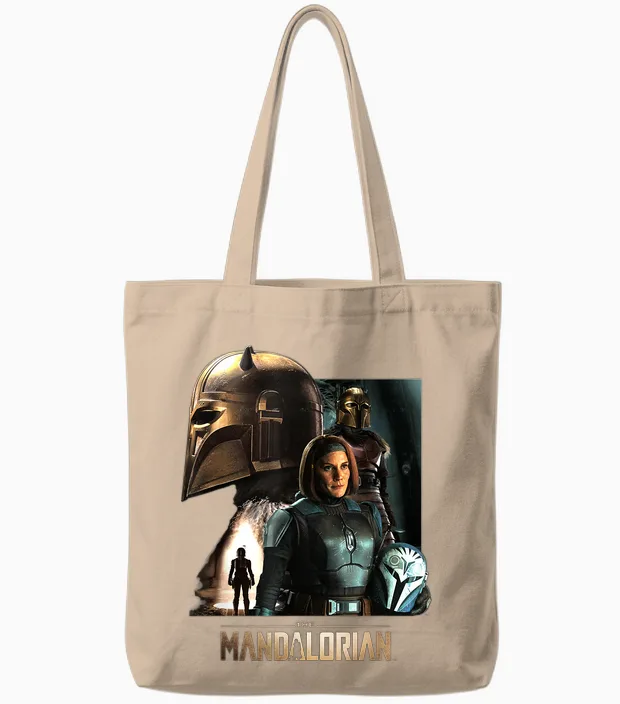 Star Wars the Mandalorian Season 3 the Armorer and Bo-Katan Tote Bags in Natural