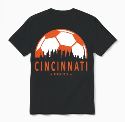 Cincinnati, Fc Cincinnati, Cincy, Fc Cincy, Soccer Unisex T-Shirt - Black