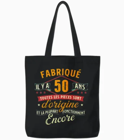 Fabriqué Il Y a 50 Ans - 50 Ans Anniversaire Blague 1975 Tote Bags - Black