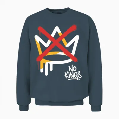 No Kings Crown Unisex Sweatshirt - Dark Heather