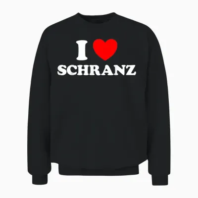 I Love Schranz Funny Hard Tekno Techno Fast Music Fan German Unisex Sweatshirt - Black